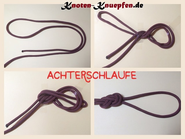 Achterschlaufe gelegt Anleitung