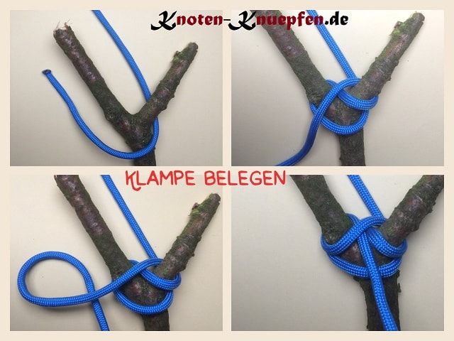 Klampe belegen Klampenschlag Anleitung