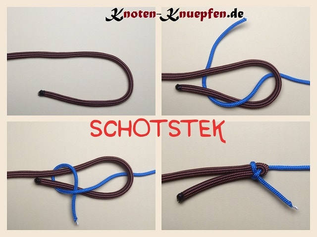 Schotstek / Schotenstich Anleitung