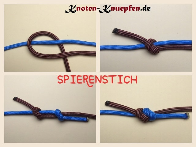 Spierenstich Fischerknoten Fischerstekt Anleitung