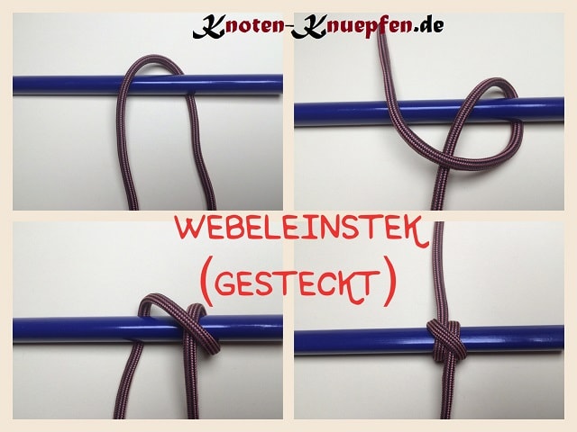 Webeleinstek Mastwurf Rippenknoten Gesteckt Anleitung